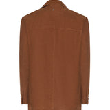 Blazer monopetto in suede DJ771 PL0586DXXX016 DONDUP 