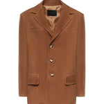 Blazer monopetto in suede DJ771 PL0586DXXX016 DONDUP 
