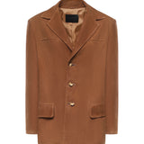 Blazer monopetto in suede DJ771 PL0586DXXX016 DONDUP 