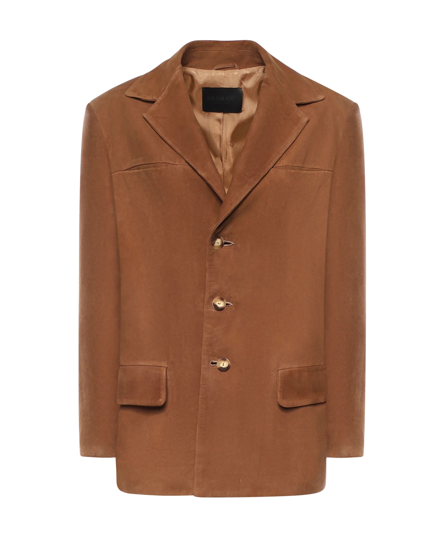 Blazer monopetto in suede DJ771 PL0586DXXX016 DONDUP 