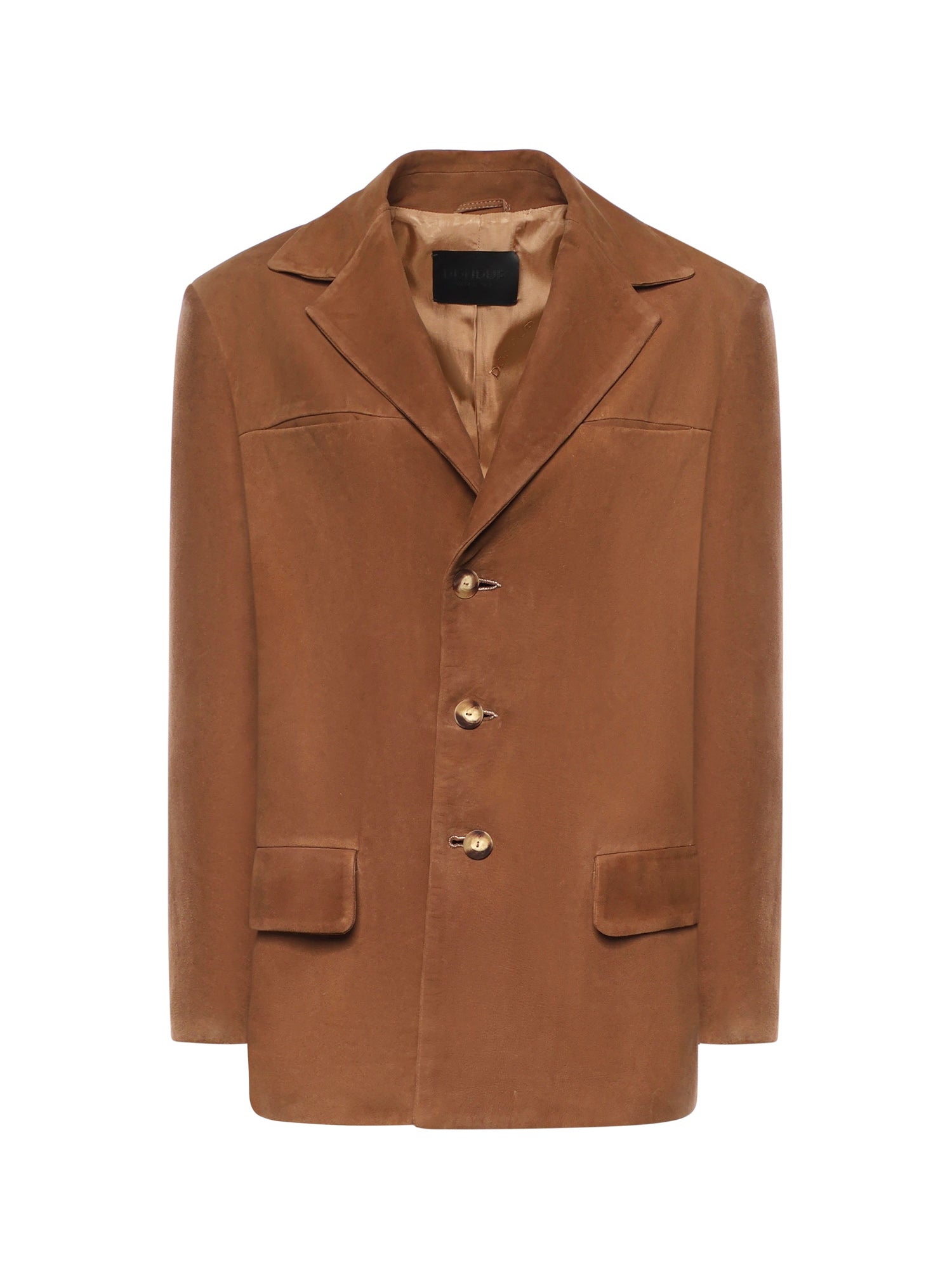 Blazer monopetto in suede DJ771 PL0586DXXX016 DONDUP 