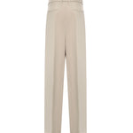 Pantaloni Elois in lino e lyocell DP843 CF0197DBM5010 DONDUP 