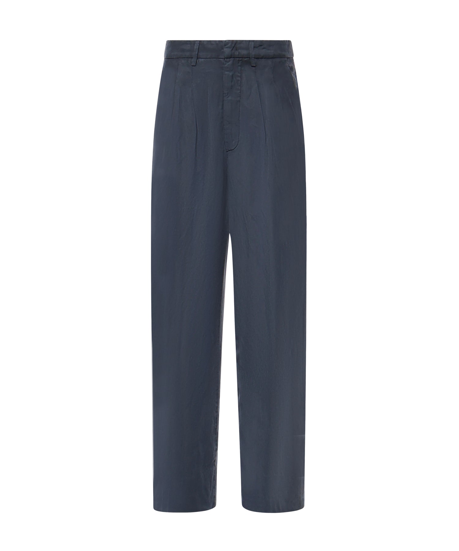 Pantaloni Elois in lino e lyocell DP843 CF0197DBM5890 DONDUP 