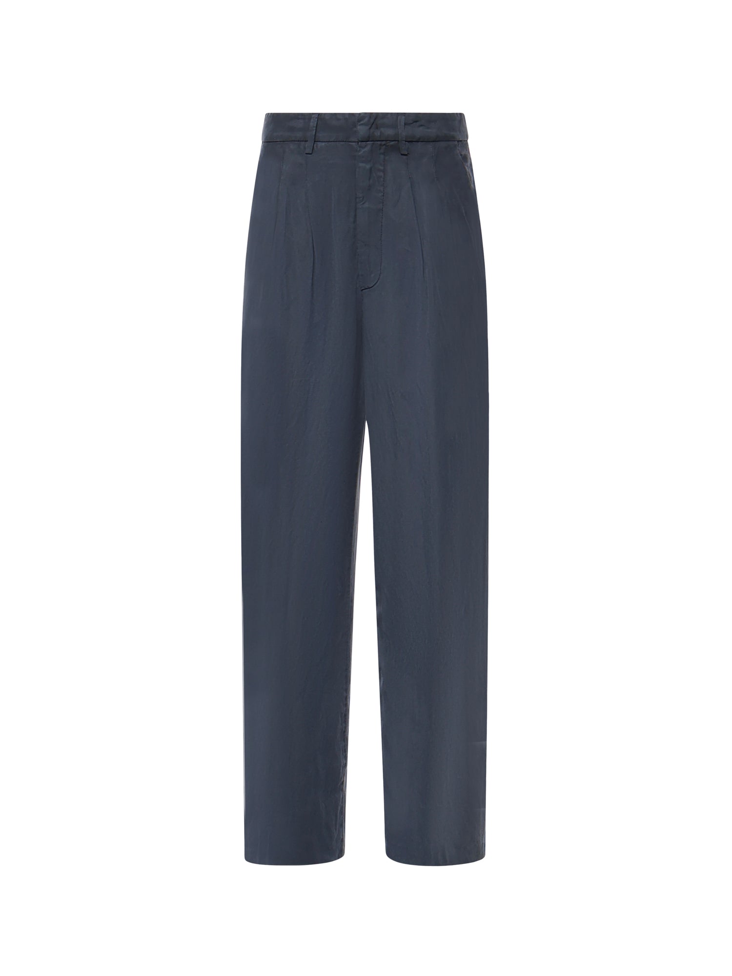 Pantaloni Elois in lino e lyocell DP843 CF0197DBM5890 DONDUP 