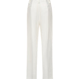 Pantaloni Abby in gabardina di viscosa DP883 IF0049DXXX001 DONDUP 