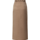 Gonna lunga in cover misto lana G616 WS0117DXXX728 DONDUP 