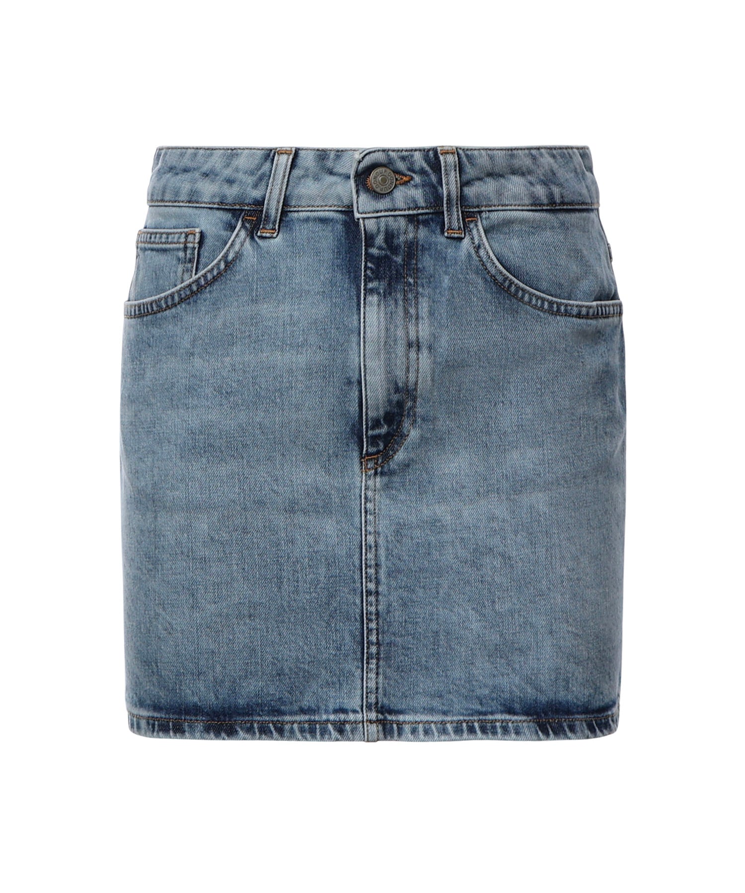 Gonna mini in denim stretch G628 DSK297DJ30800 DONDUP 