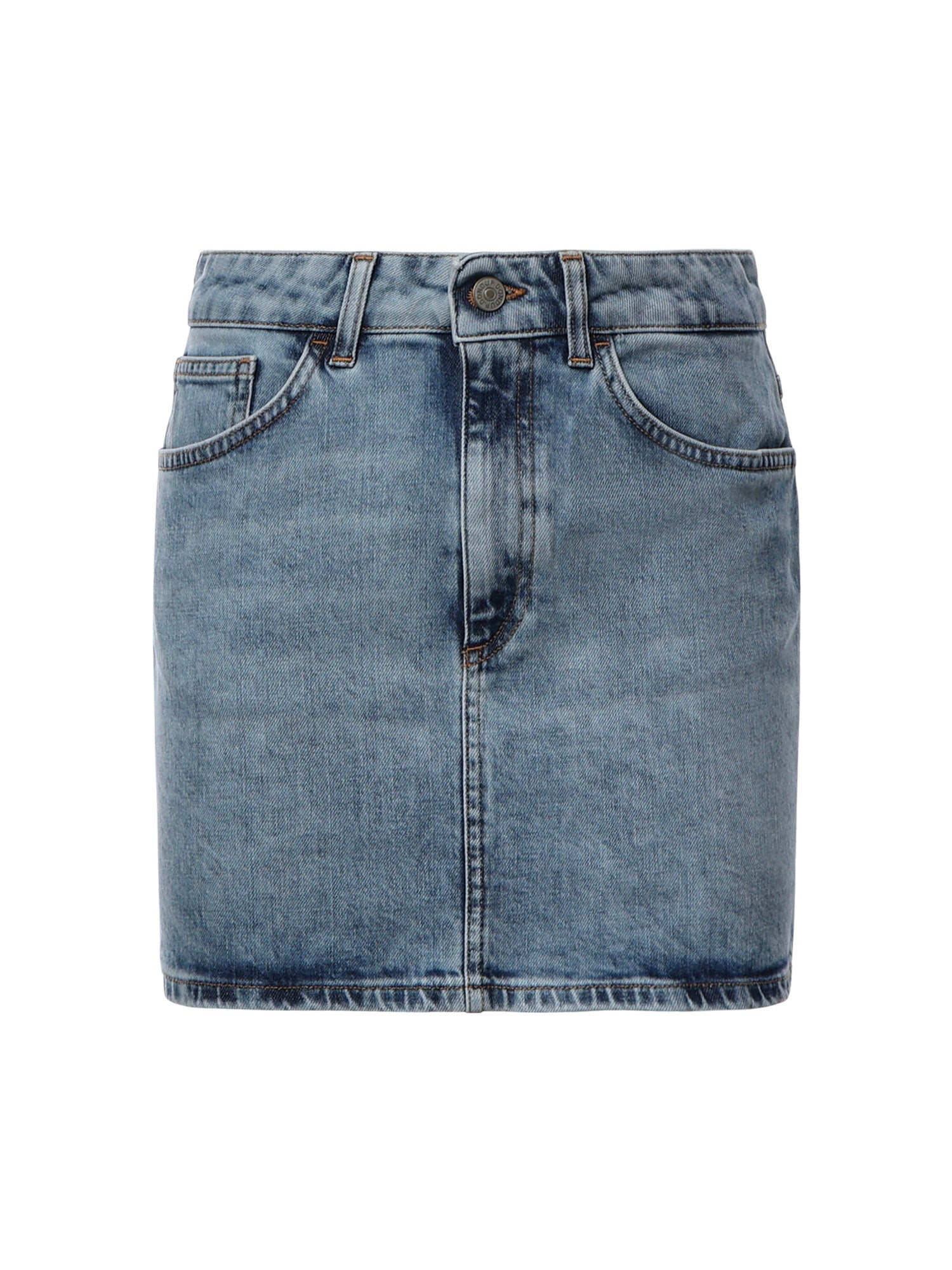 Gonna mini in denim stretch G628 DSK297DJ30800 DONDUP 