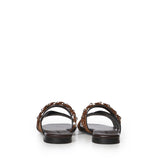 Sandali flat in velour GD34B FONDENTE+CROSTA T.MORO DONNARI' 
