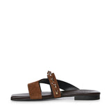 Sandali flat in velour GD34B FONDENTE+CROSTA T.MORO DONNARI' 