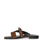 Sandali flat in velour GD34B FONDENTE+CROSTA T.MORO DONNARI' 