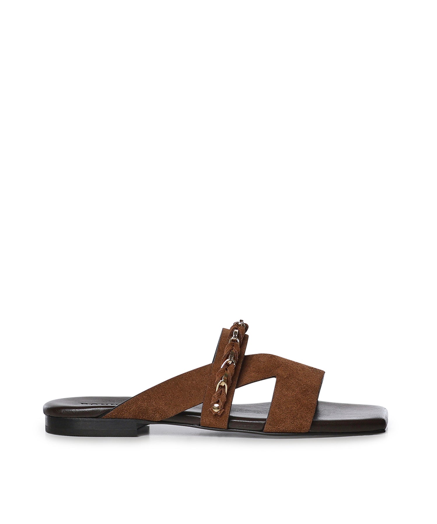 Sandali flat in velour GD34B FONDENTE+CROSTA T.MORO DONNARI' 
