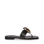 Sandali infradito in pelle GD56B FONDENTE+ORO DONNARI' 