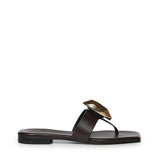 Sandali infradito in pelle GD56B FONDENTE+ORO DONNARI' 