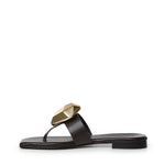 Sandali infradito in pelle GD56B FONDENTE+ORO DONNARI' 