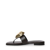 Sandali infradito in pelle GD56B FONDENTE+ORO DONNARI' 