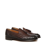 Mocassino intrecciato con nappine in pelle DU3159ORVNUY195 TM00 DOUCAL'S 