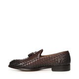 Mocassino intrecciato con nappine in pelle DU3159ORVNUY195 TM00 DOUCAL'S 