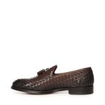 Mocassino intrecciato con nappine in pelle DU3159ORVNUY195 TM00 DOUCAL'S 