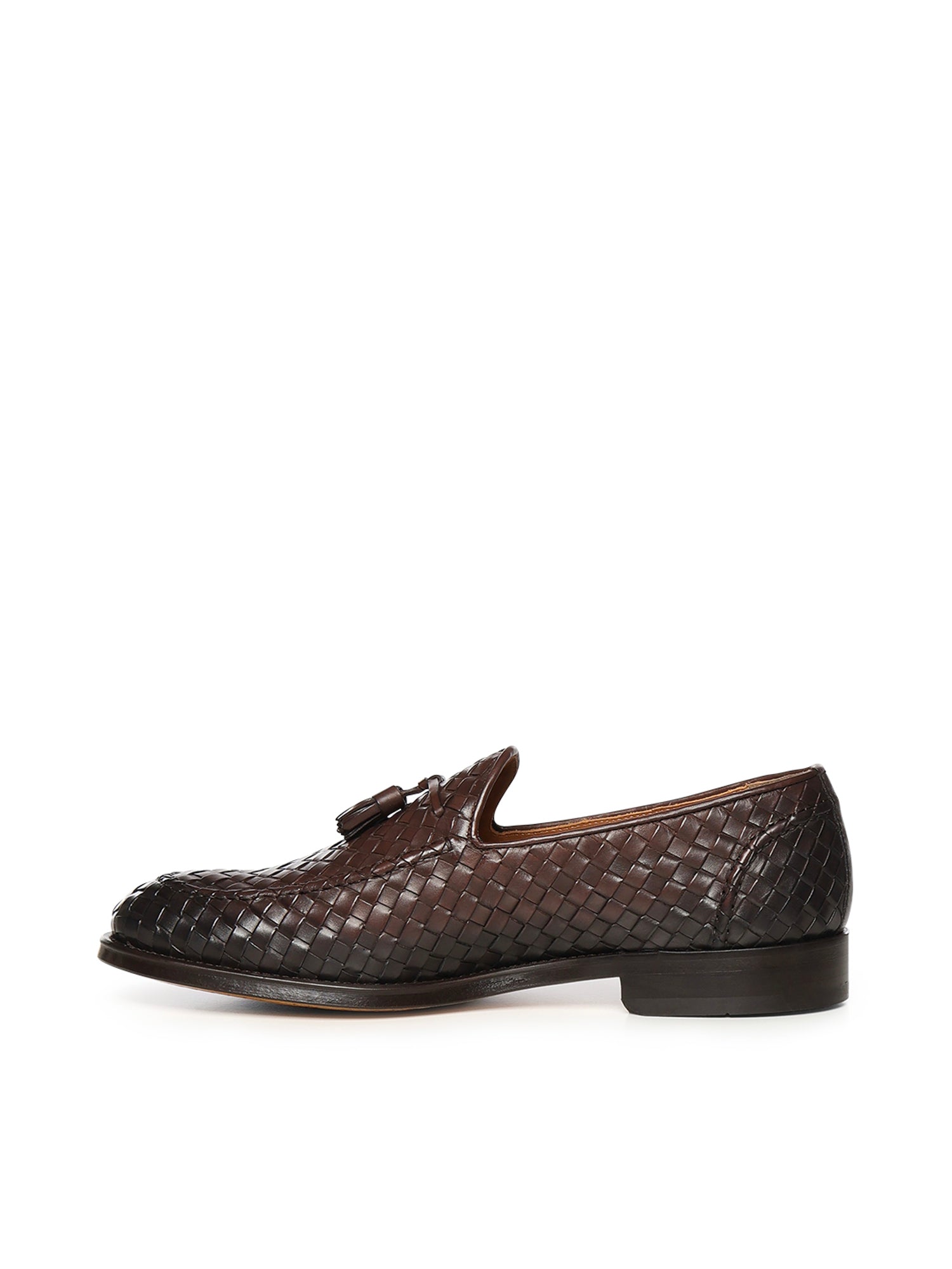 Mocassino intrecciato con nappine in pelle DU3159ORVNUY195 TM00 DOUCAL'S 