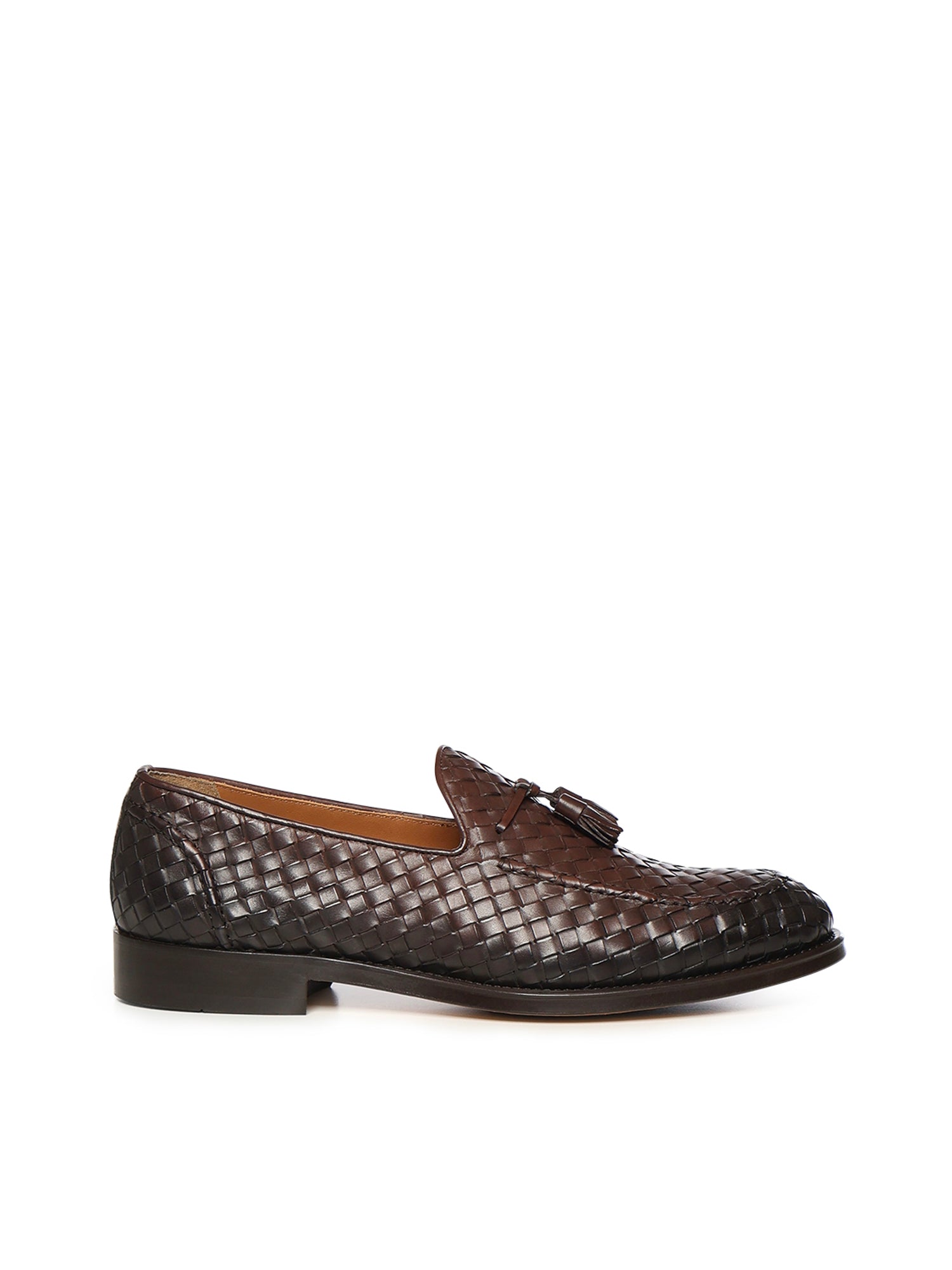 Mocassino intrecciato con nappine in pelle DU3159ORVNUY195 TM00 DOUCAL'S 