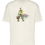 T-shirt L'Homme au tableau in cotone JTS290CO002 OW Drôle de Monsieur 