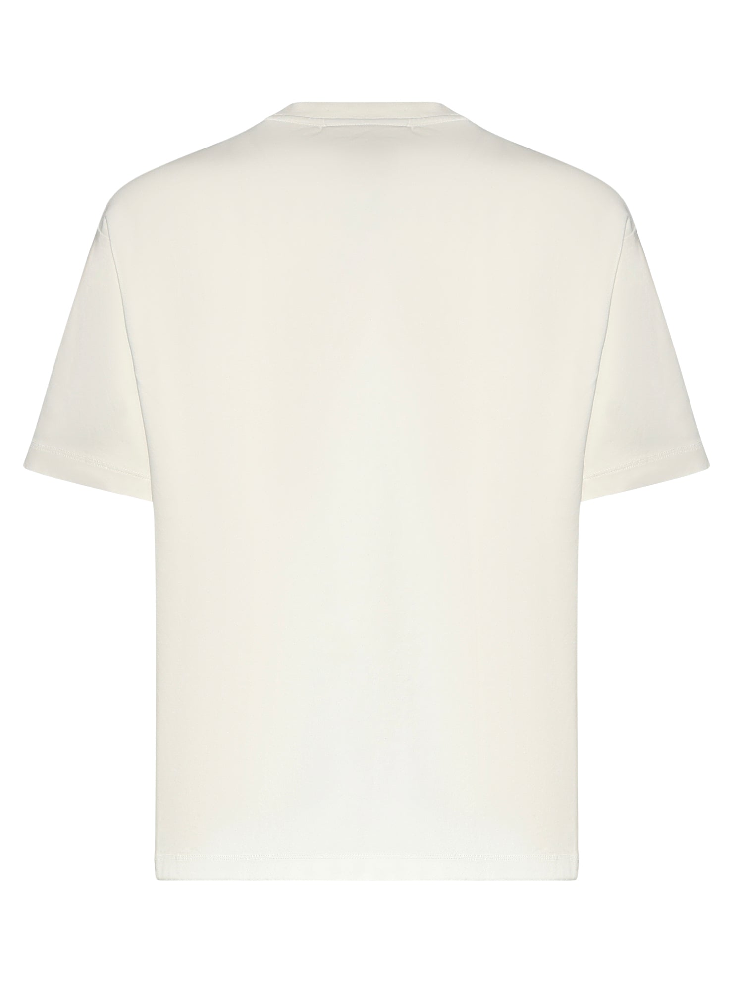 T-shirt Slogan Hibiscus in cotone JTS292CO002 OW Drôle de Monsieur 