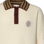 Polo in maglia traforata KPO206CO292 OW Drôle de Monsieur 