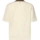 Polo in maglia traforata KPO206CO292 OW Drôle de Monsieur 