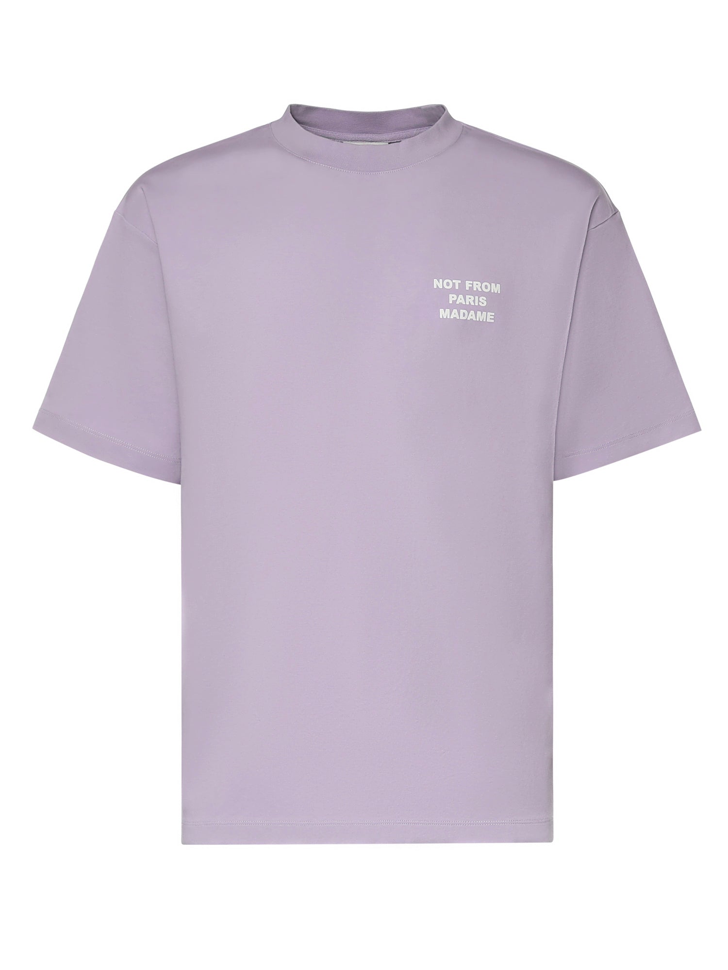 T-shirt Slogan in cotone KTS203CO002 LAV Drôle de Monsieur 