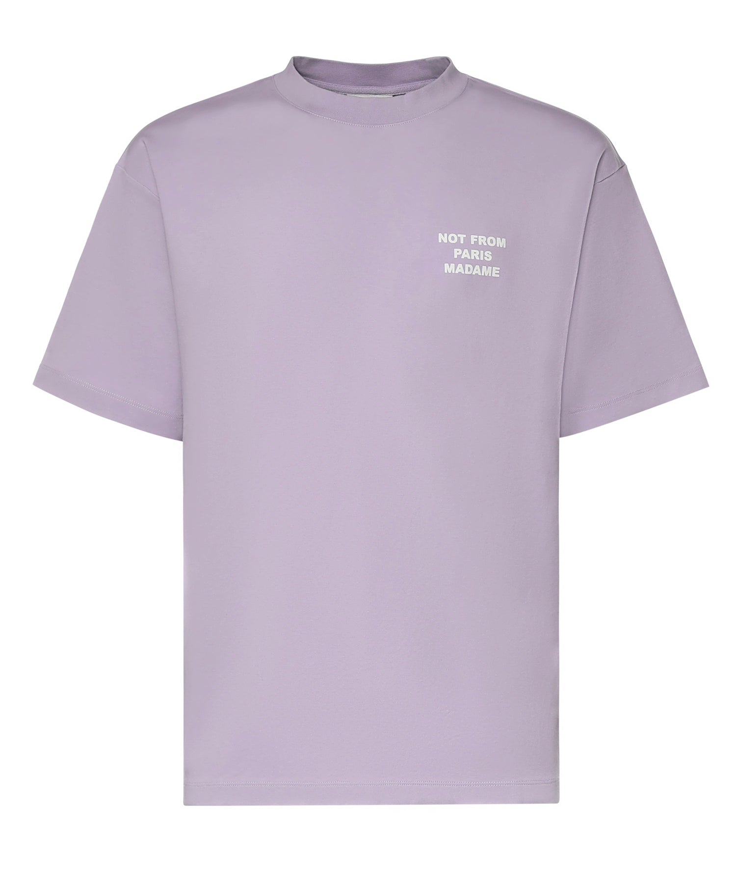 T-shirt Slogan in cotone KTS203CO002 LAV Drôle de Monsieur 