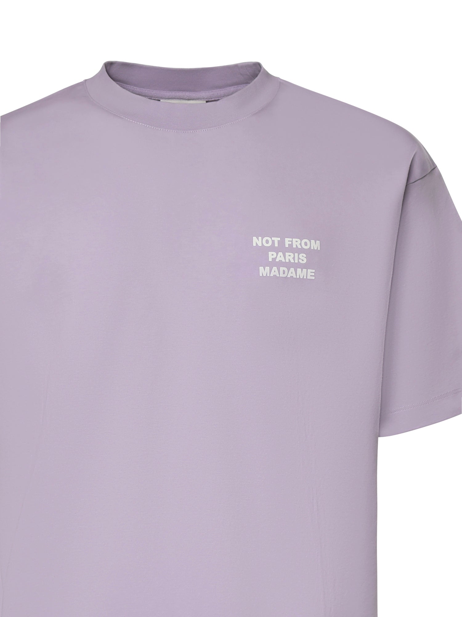 T-shirt Slogan in cotone KTS203CO002 LAV Drôle de Monsieur 