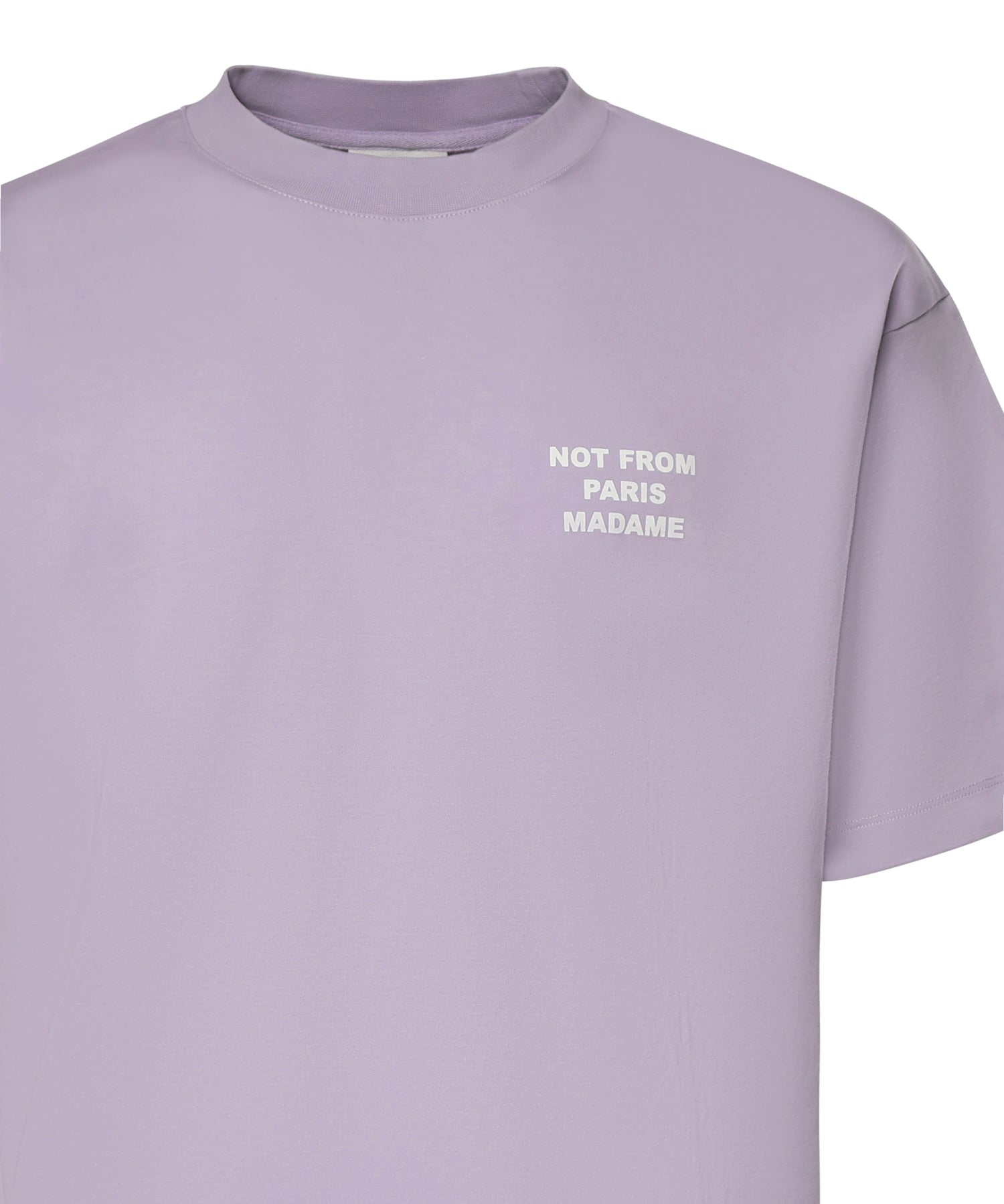 T-shirt Slogan in cotone KTS203CO002 LAV Drôle de Monsieur 