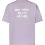 T-shirt Slogan in cotone KTS203CO002 LAV Drôle de Monsieur 
