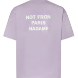 T-shirt Slogan in cotone KTS203CO002 LAV Drôle de Monsieur 