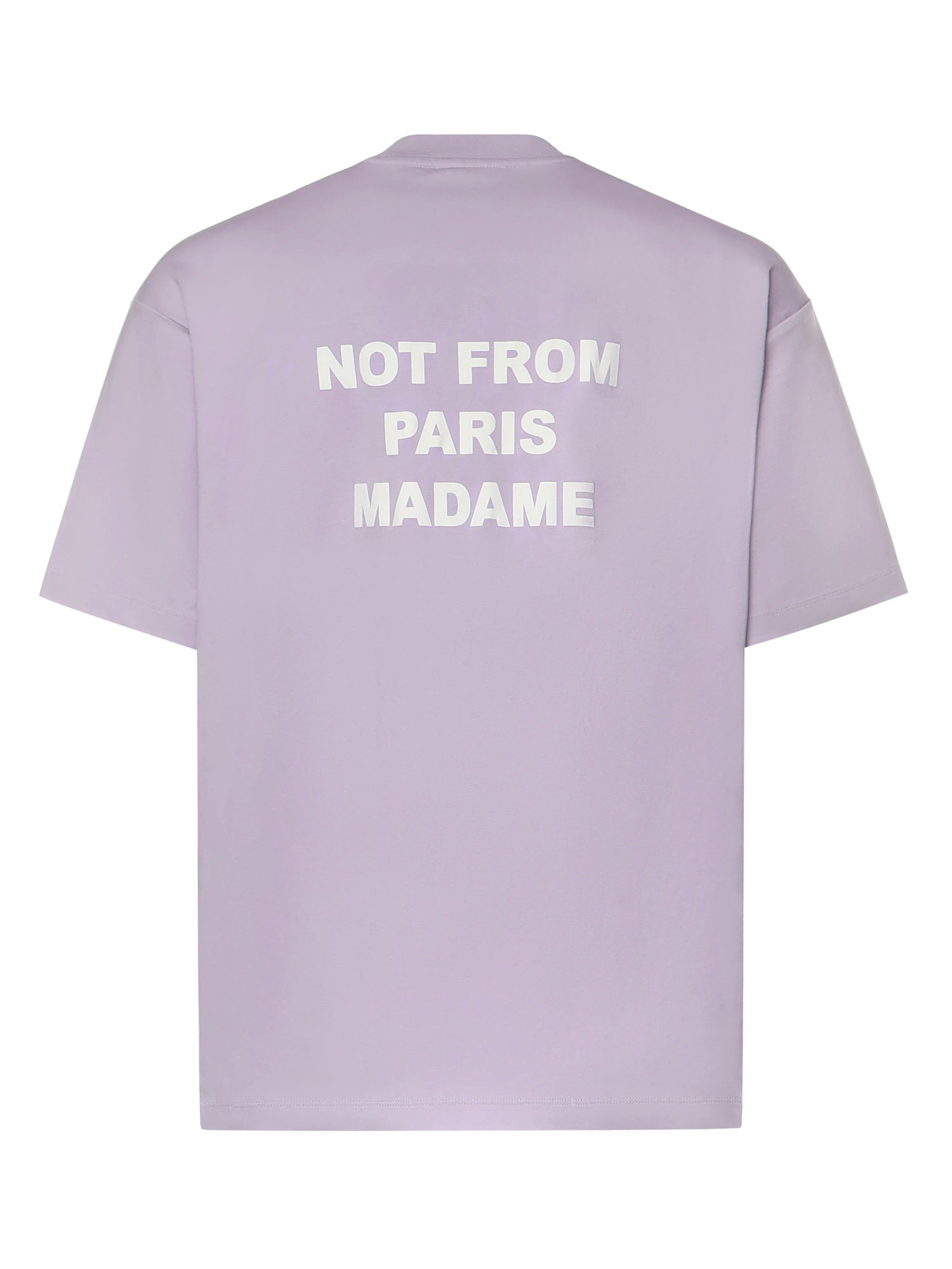 T-shirt Slogan in cotone KTS203CO002 LAV Drôle de Monsieur 