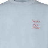 T-shirt Slogan Calligraphy in cotone KTS209CO002 LBE Drôle de Monsieur 