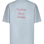 T-shirt Slogan Calligraphy in cotone KTS209CO002 LBE Drôle de Monsieur 