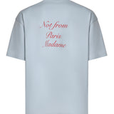 T-shirt Slogan Calligraphy in cotone KTS209CO002 LBE Drôle de Monsieur 