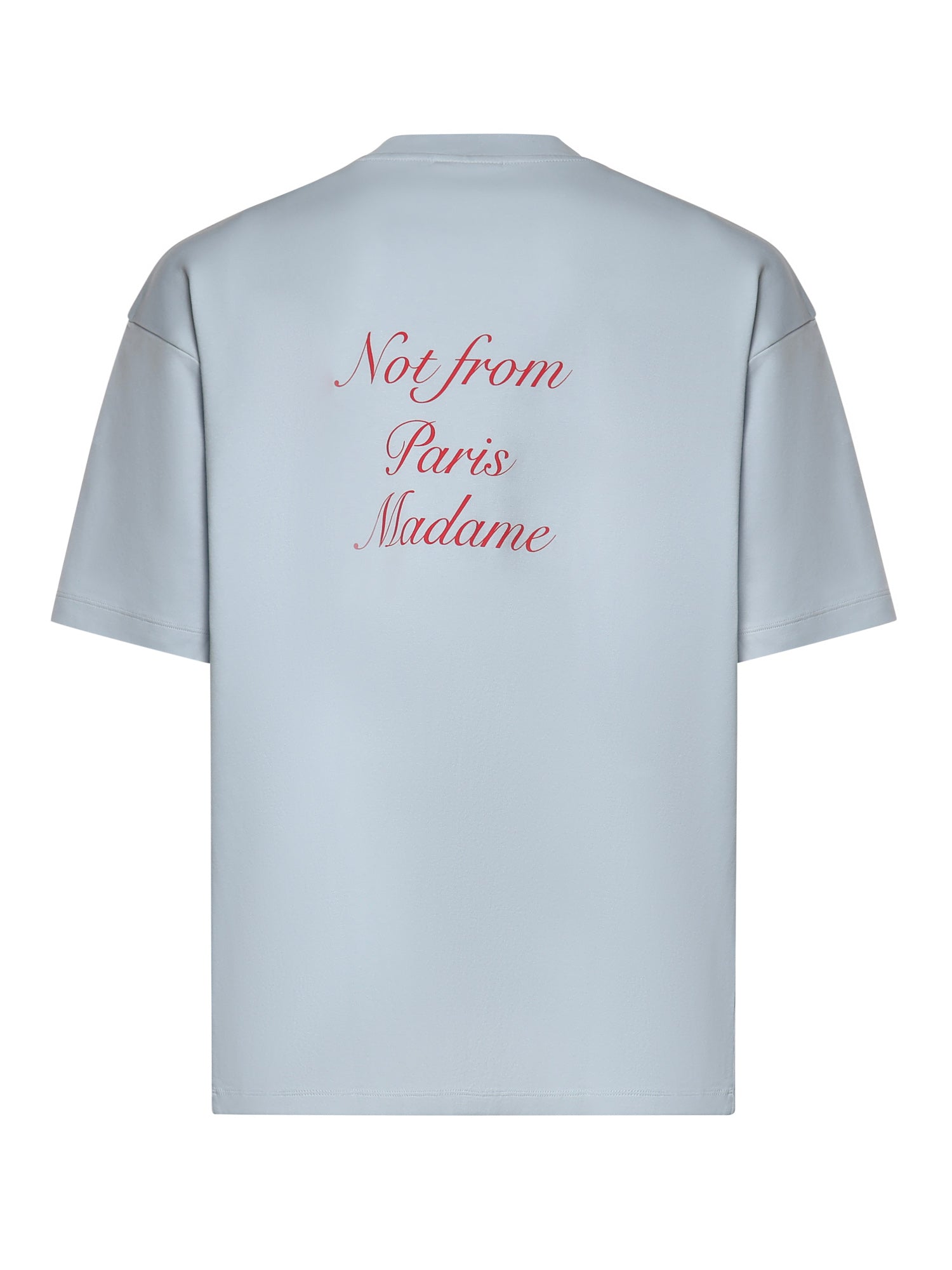 T-shirt Slogan Calligraphy in cotone KTS209CO002 LBE Drôle de Monsieur 