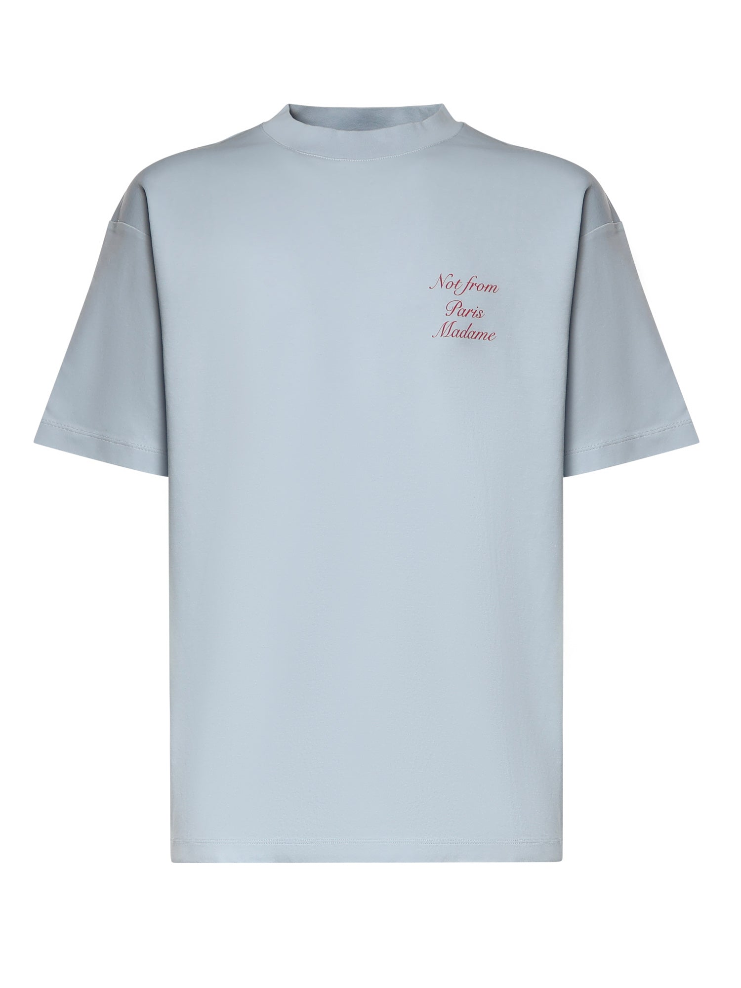 T-shirt Slogan Calligraphy in cotone KTS209CO002 LBE Drôle de Monsieur 