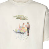 T-shirt Fleuriste in cotone KTS310CO002 OW Drôle de Monsieur 