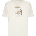 T-shirt Fleuriste in cotone KTS310CO002 OW Drôle de Monsieur 