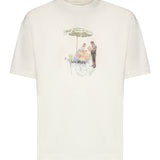 T-shirt Fleuriste in cotone KTS310CO002 OW Drôle de Monsieur 