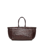 Borsa Bamboo Triple Jump small in pelle 8811 DK BROWN DRAGON DIFFUSION 