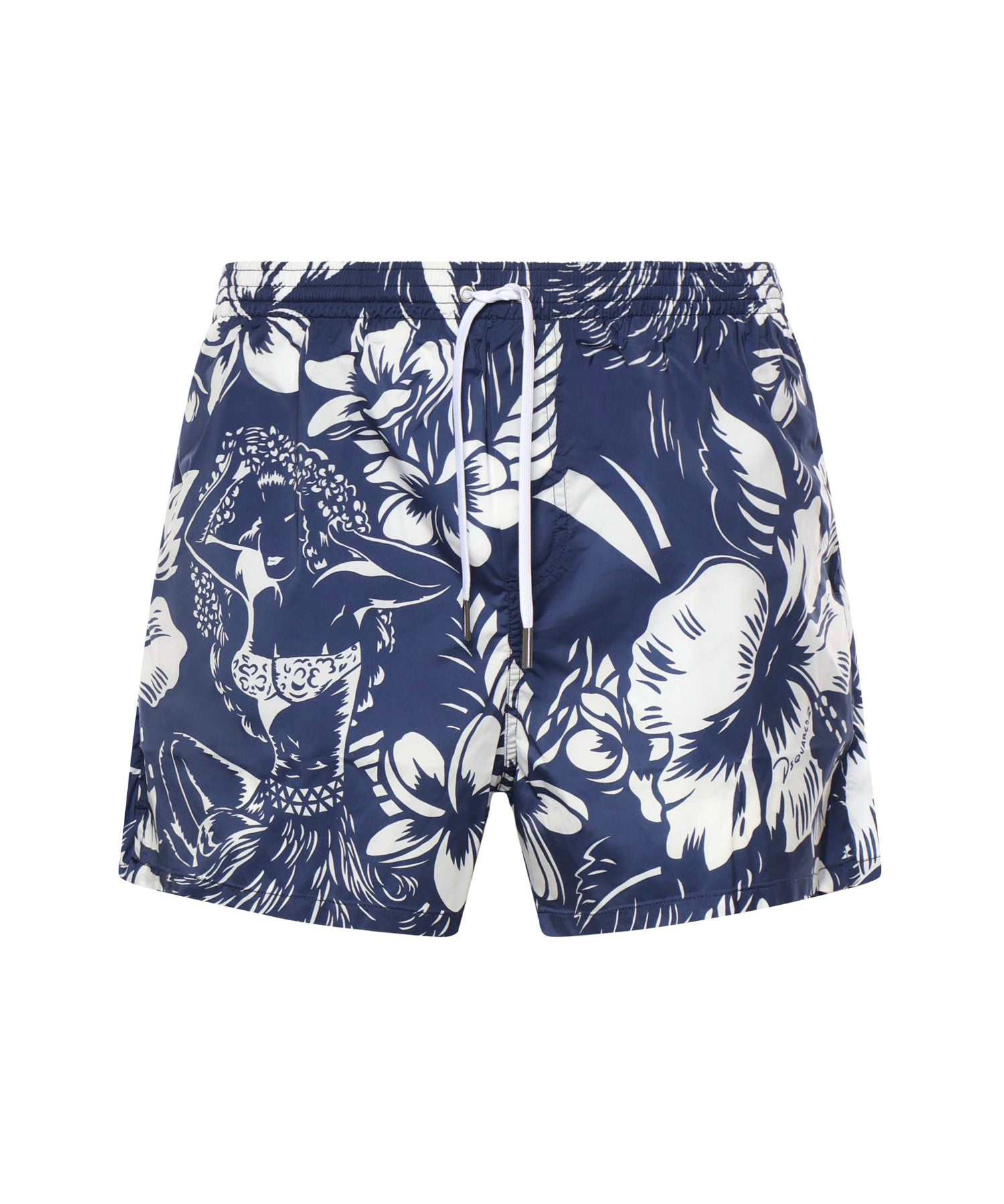 Boxer mare midi Dancing Flowers D7B626920 455 DSQUARED2 