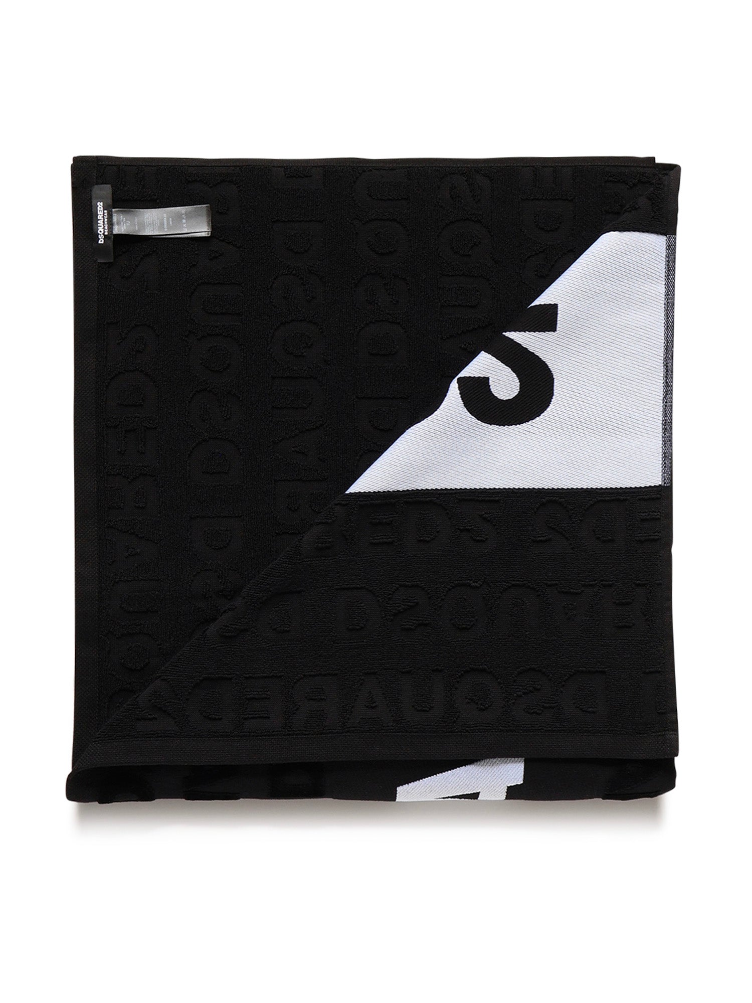 Telo mare in cotone con logo D7P006610 010 DSQUARED2 
