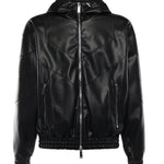 Giacca hoodie in similpelle S74AM1676 S60340900 DSQUARED2 