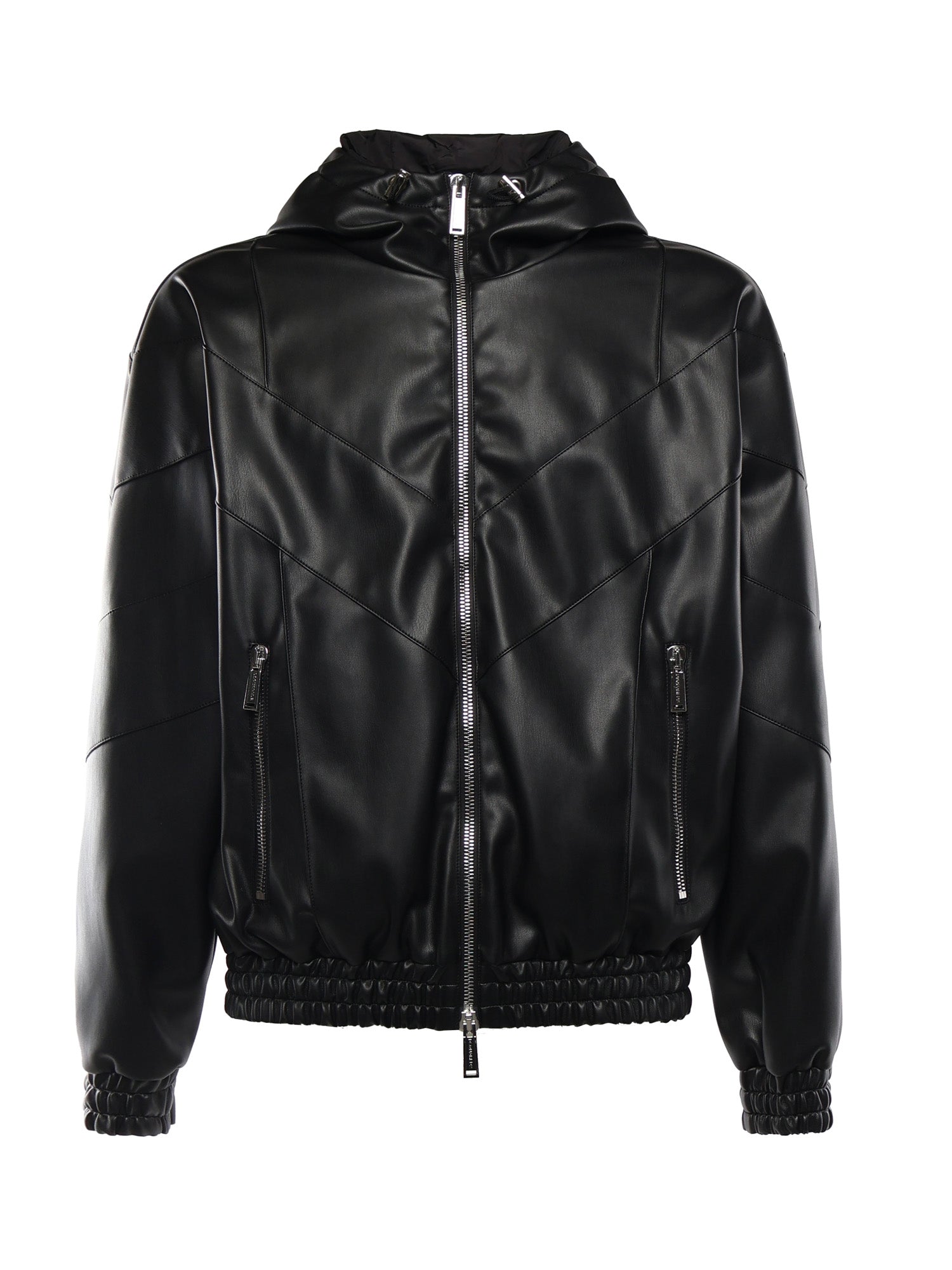 Giacca hoodie in similpelle S74AM1676 S60340900 DSQUARED2 