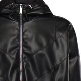 Giacca hoodie in similpelle S74AM1676 S60340900 DSQUARED2 